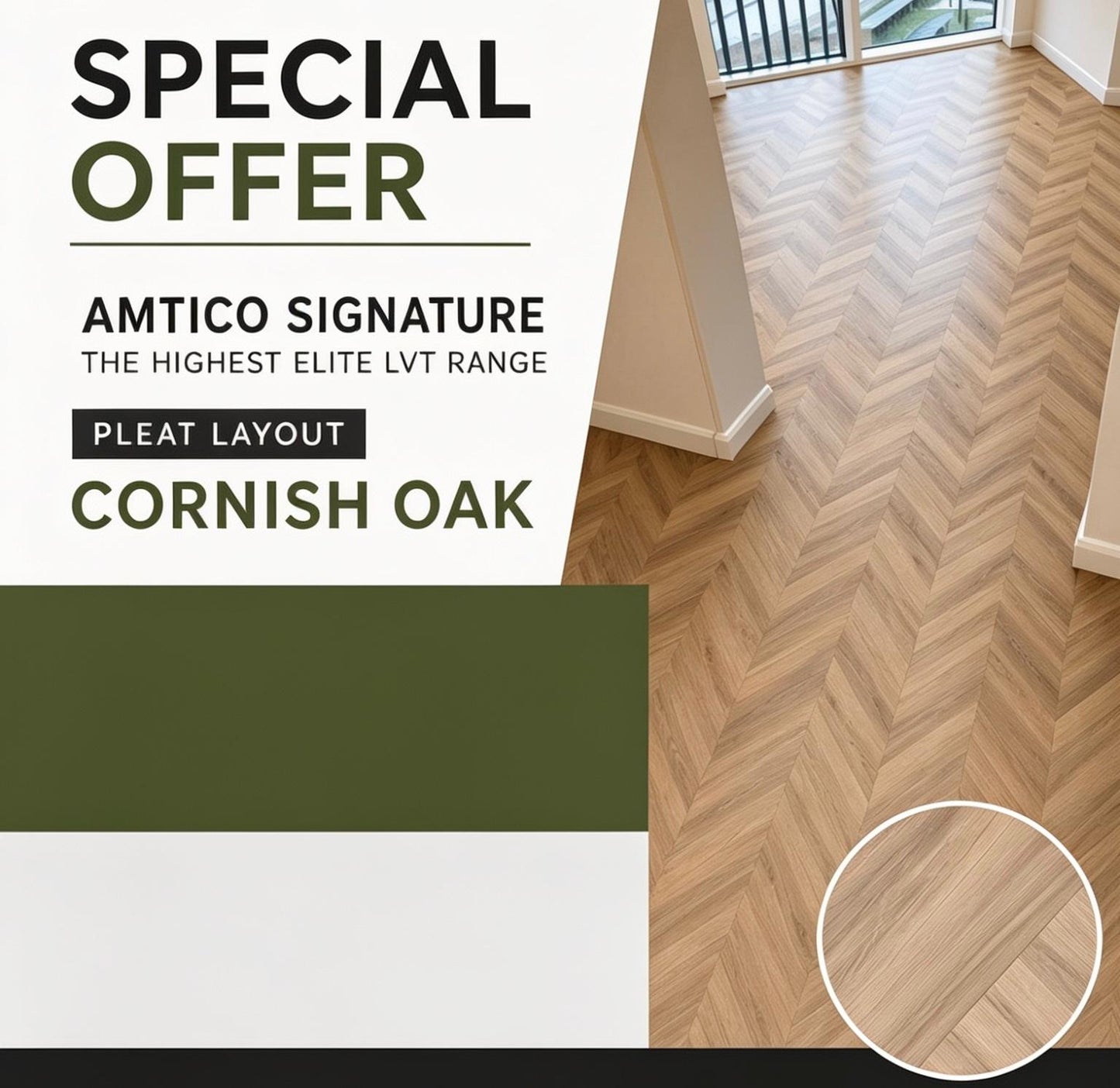 Cornish Oak Engineered Wood Flooring – Herringbone Collection